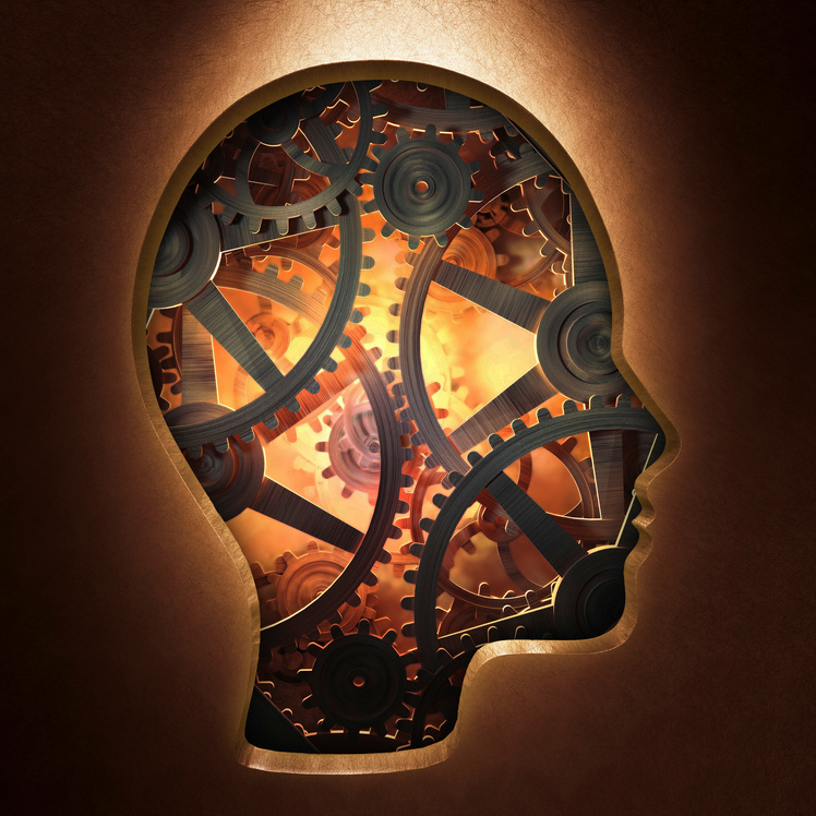 "Artwork of cogs representing the human mind